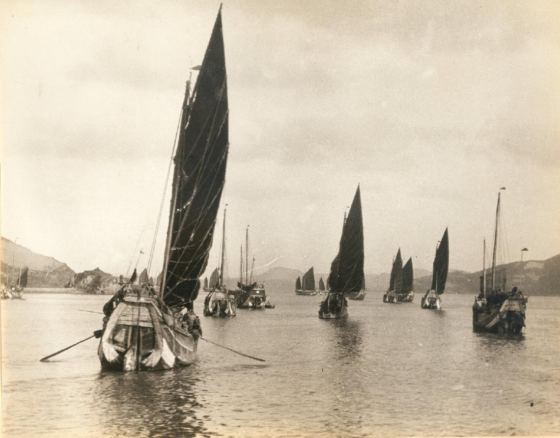 Fishing fleet Ð Ghusan Islands, China. c1925 (1 of 1)
