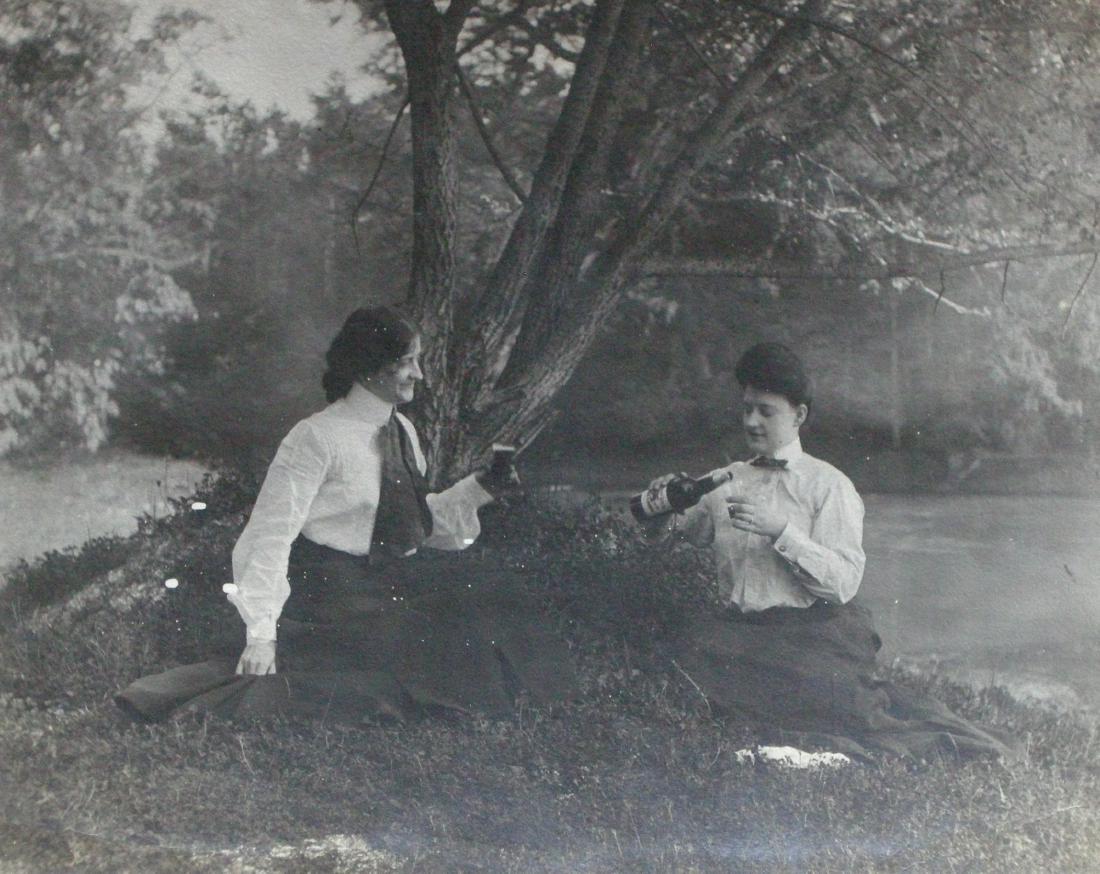 Two Ladies having a glass of Beer. c1900 (1 of 1)