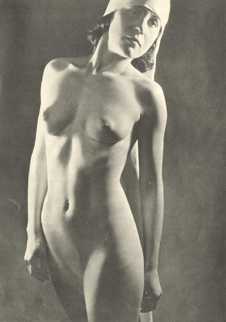 Nude by Andre Steiner. C1947: Nude by Andre Steiner. C1947. From 45 Nus par andre steiner. 9.625 x 6.5 in. reverse: 8.625 x 7 in.