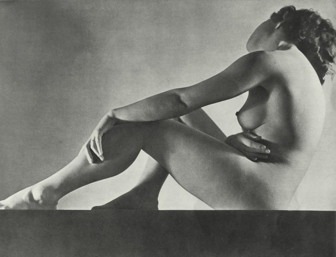 Nude by Andre Steiner. C1947: Nude by Andre Steiner. C1947. From 45 Nus par Andre Steiner. 11.75 x 6.875 in. Reverse: 6.75 x 9 in