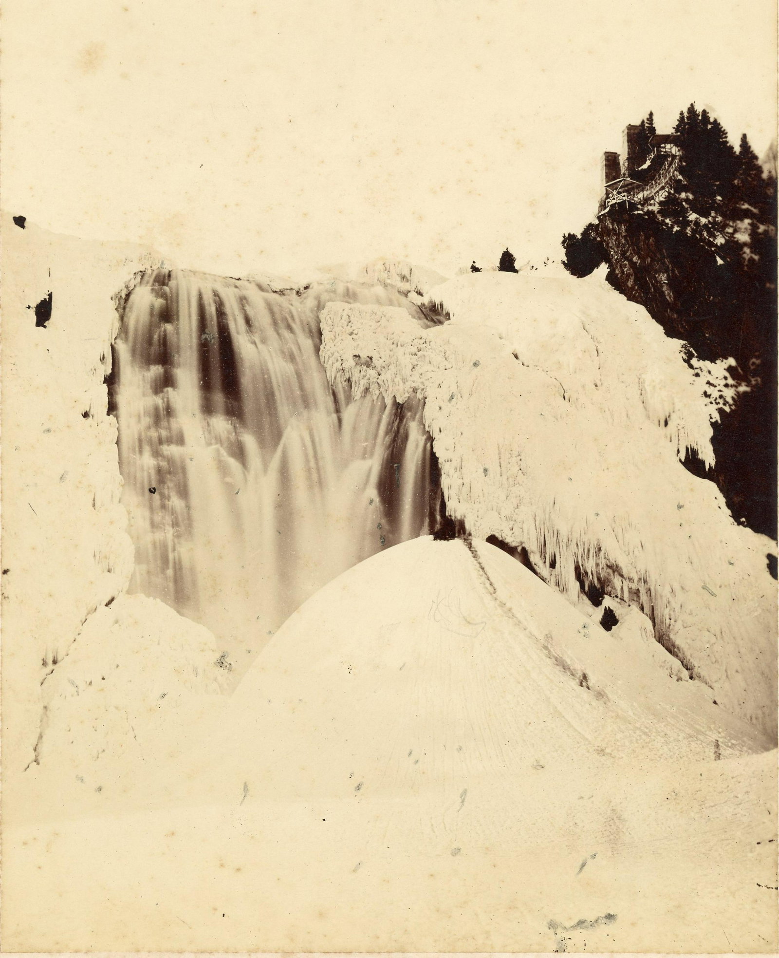 Montmorency Falls, Quebec in Winter showing Ice Cone. (1 of 1)