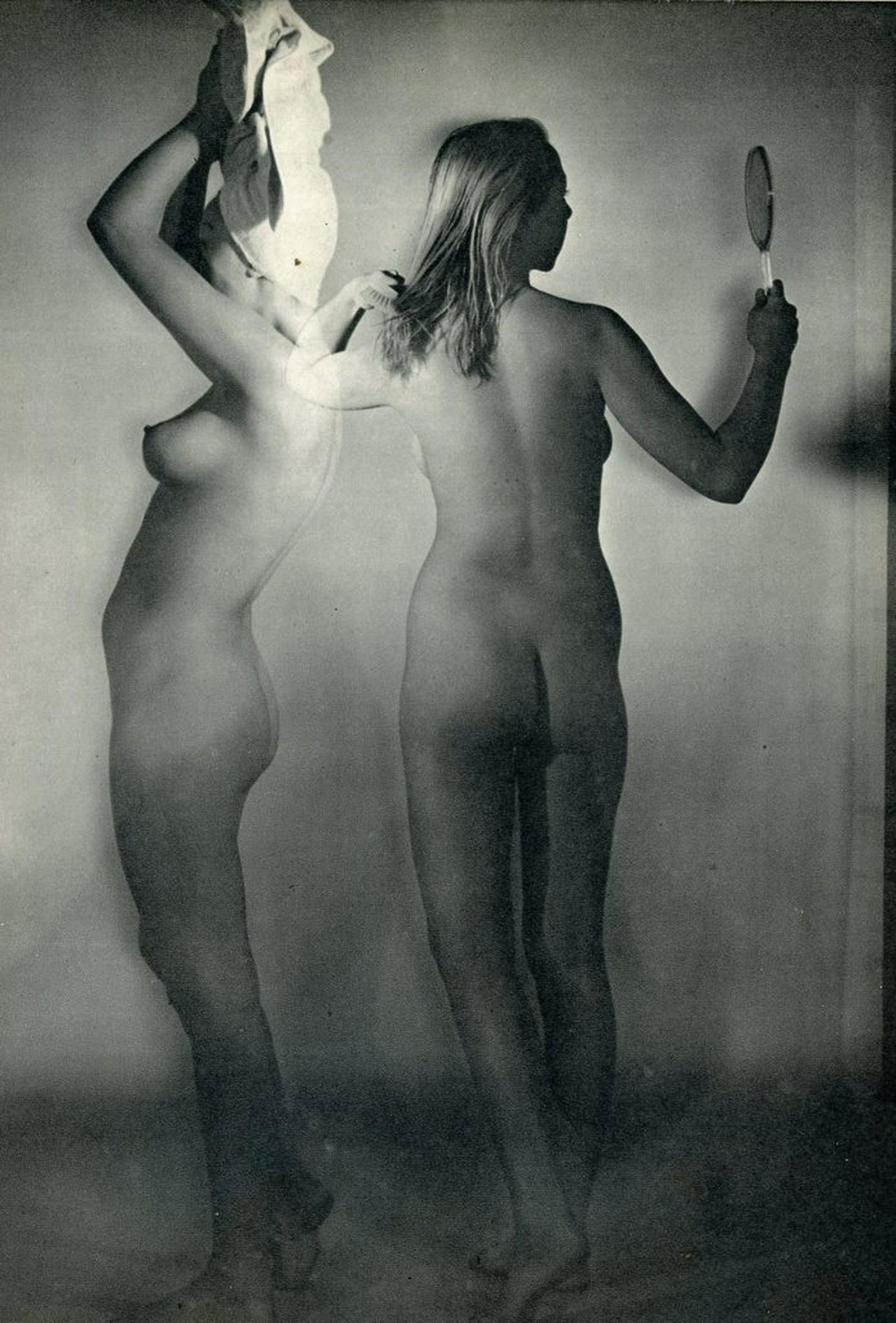 Nude by Andre de Dienes. C1956: Nude by Andre de Dienes. C1956. American-Hungarian photographer famous for nude photography and photographs of a young Marilyn Monroe. Photogravure from The Nude. 10.75 x 8.25 in.