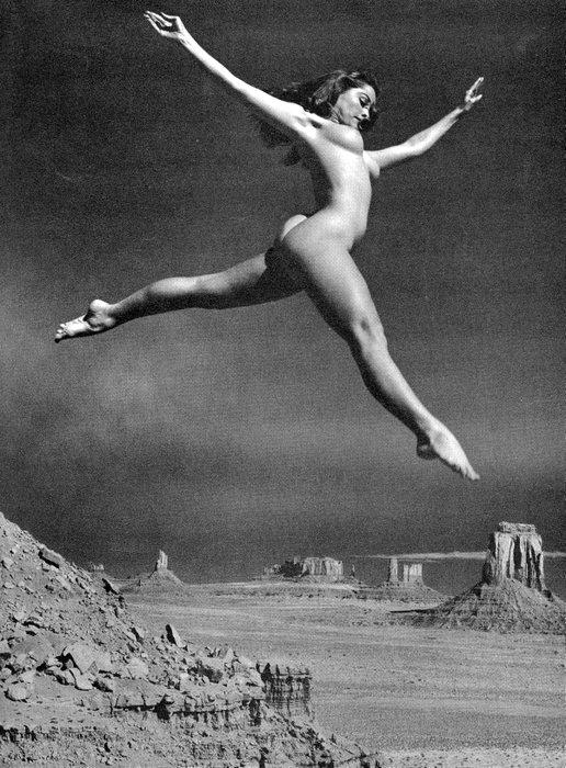 Nude by Andre de Dienes. C1962: Nude by Andre de Dienes. C1958. American-Hungarian photographer famous for nude photography and photographs of a young Marilyn Monroe. From Best Nudes. 10.9 x 8.25 in. Rev: 10.9 x 8.75 in.