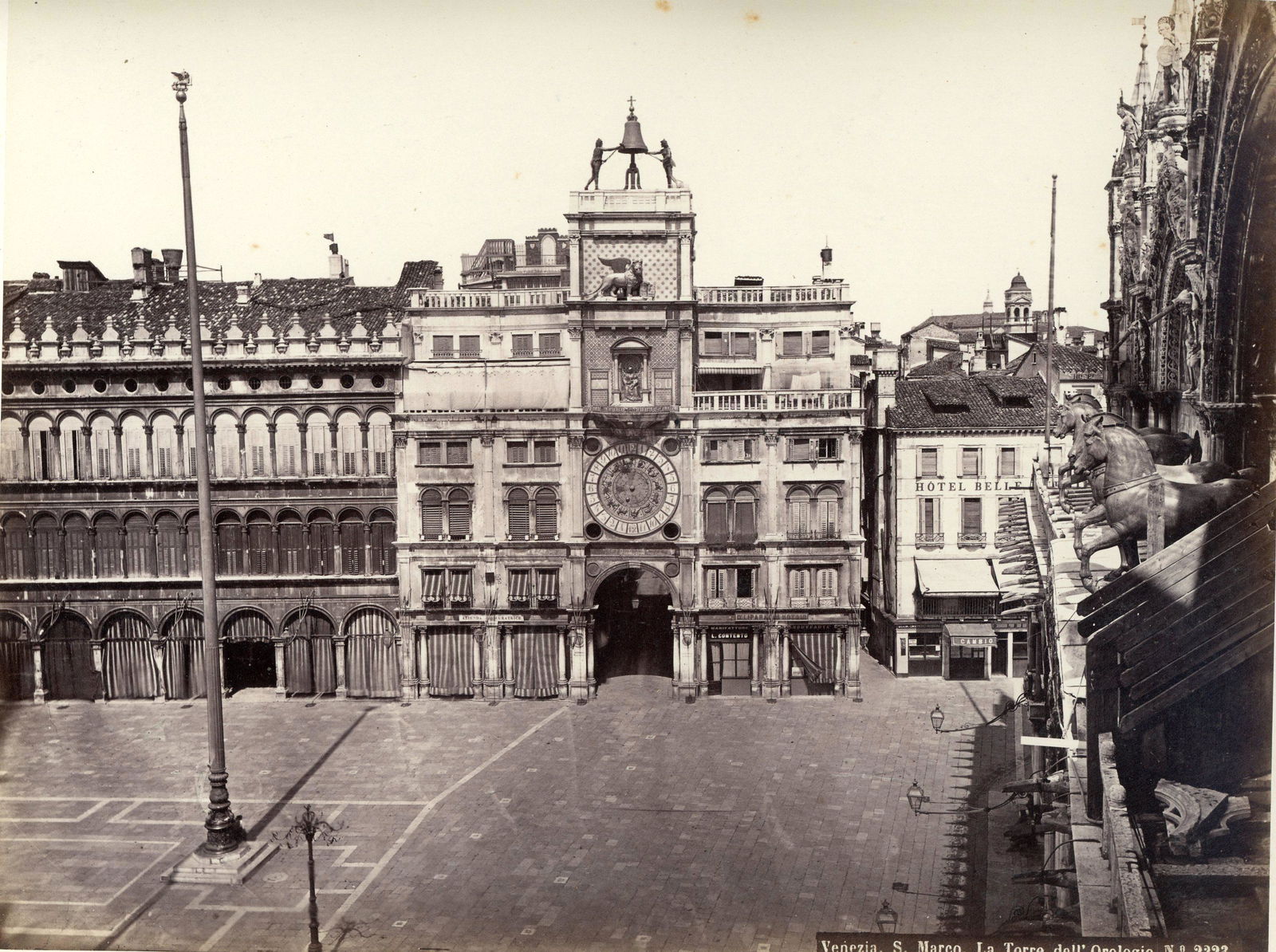 Clocktower, Piazza San Marco, Venice. c1880 (1 of 1)
