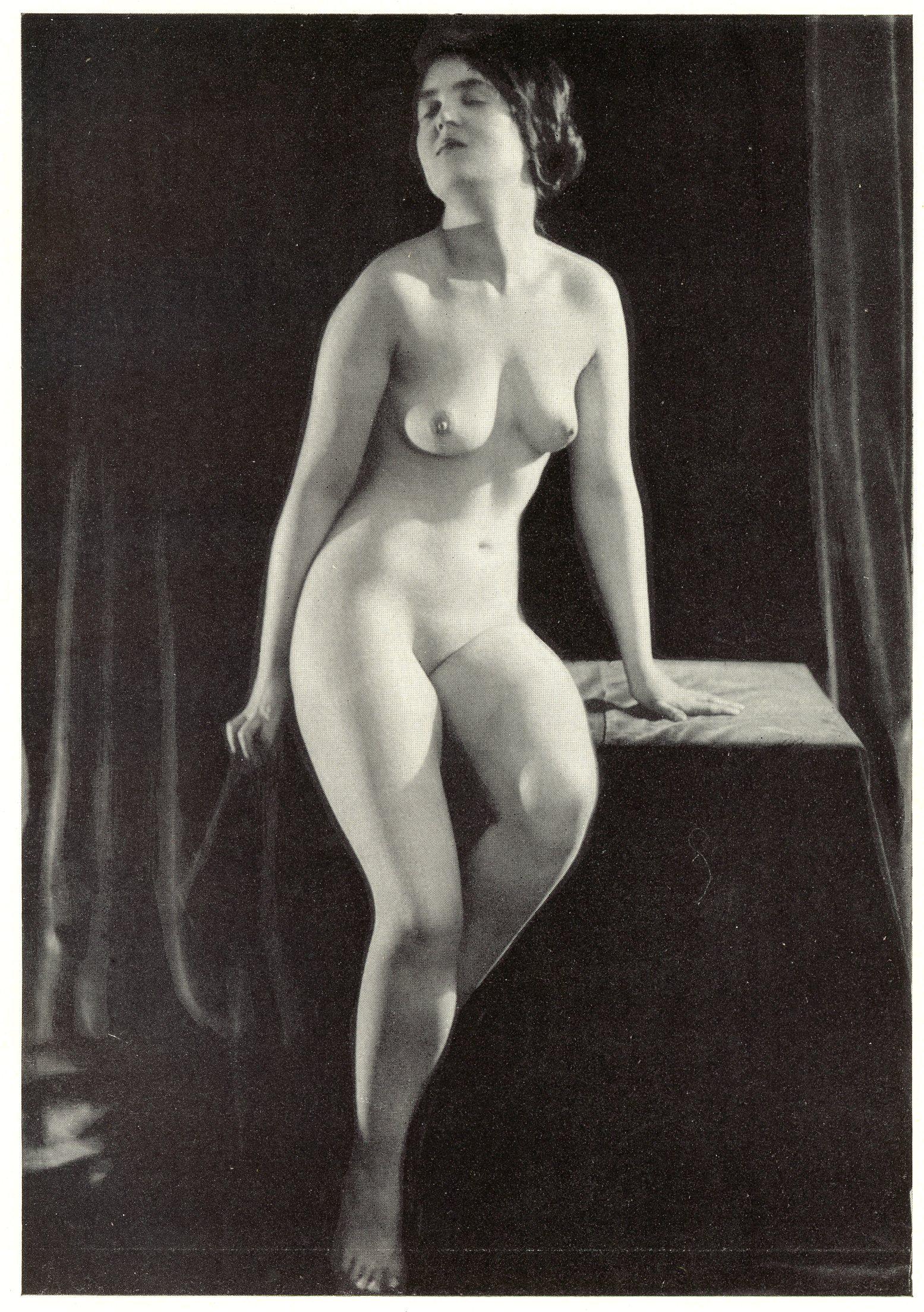 Nude by Bertram Park & Yvonne Gregory. C1934: Nude by Bertram Park & Yvonne Gregory. Halftone print from 'The Beauty of the Female Form'. C1934. 7.125 x 4.875 in. Reverse: 4.875 x 6.75 in.