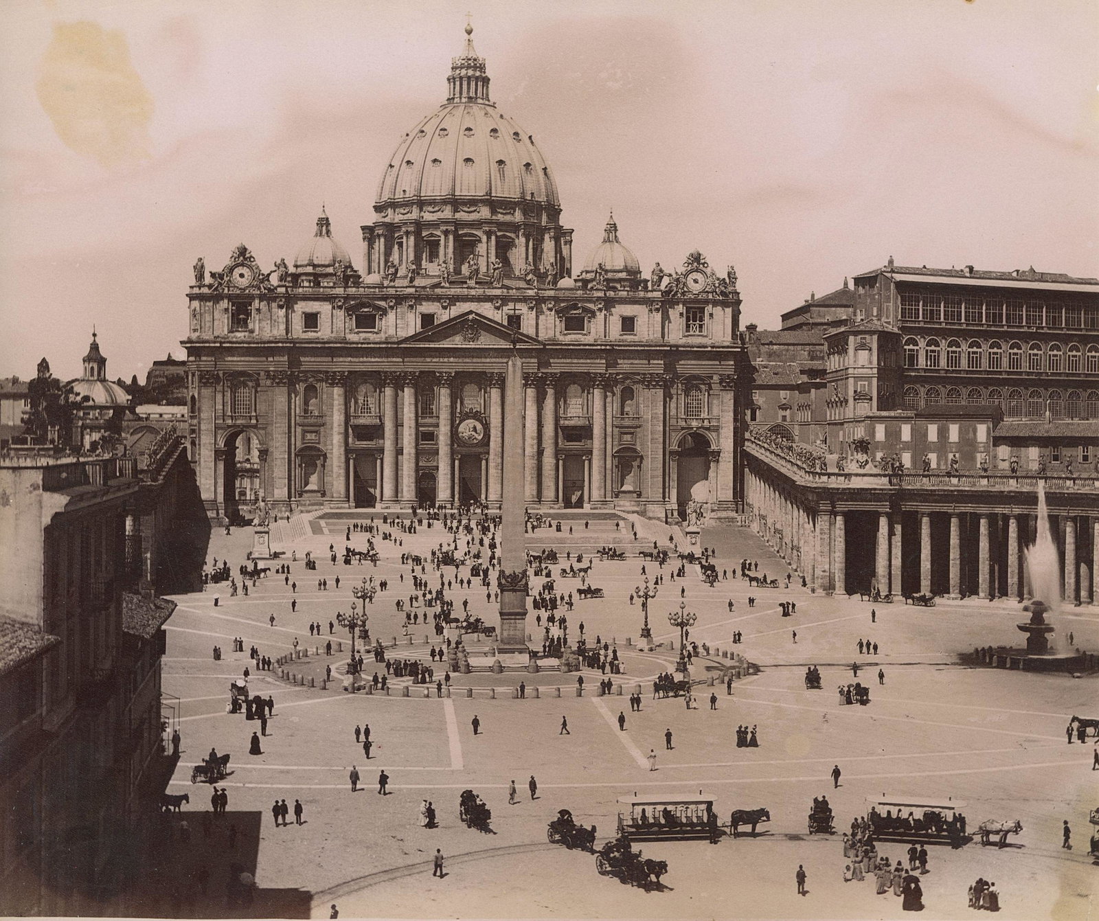 St Peter's Basilica, Rome. c1890 (1 of 1)