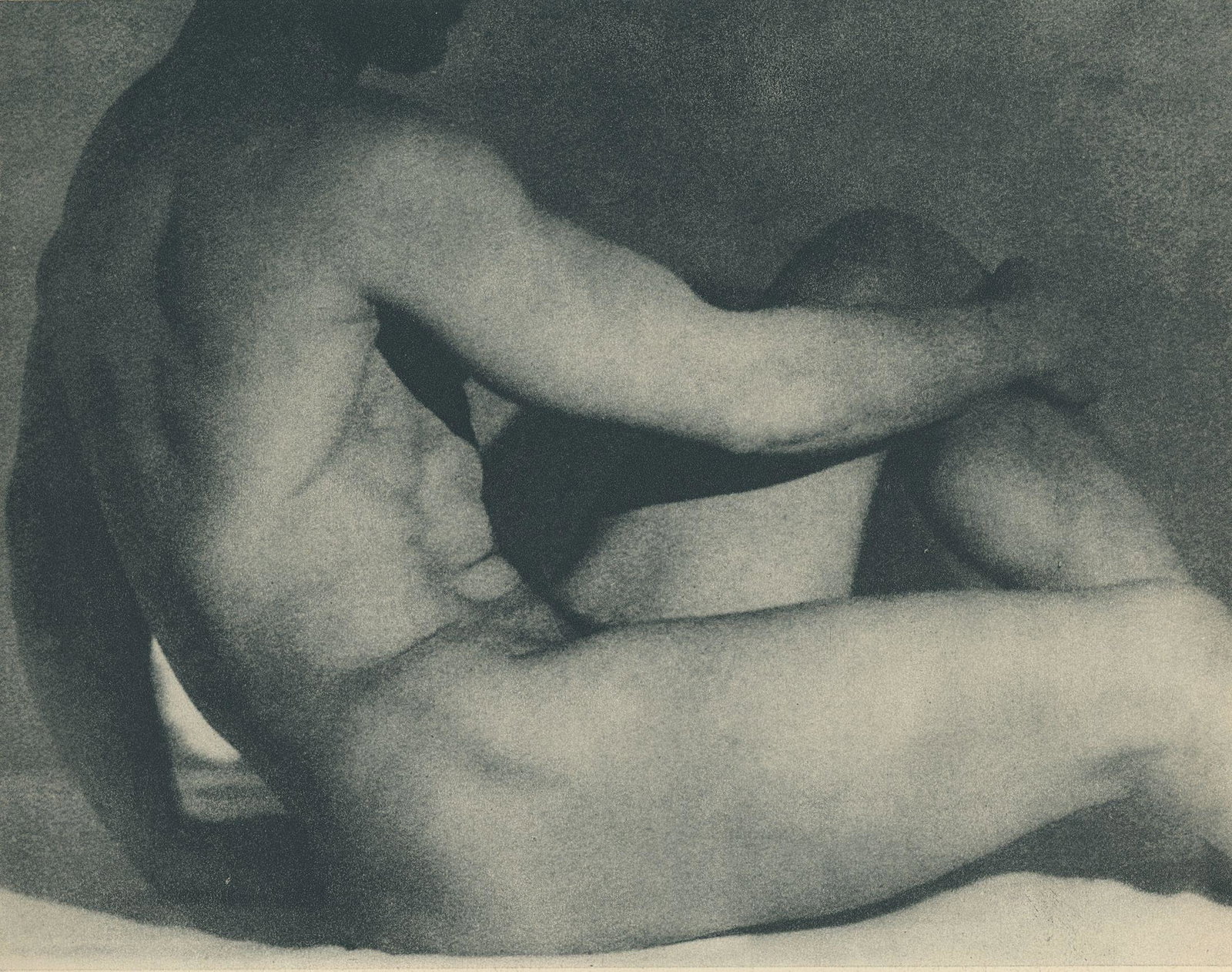 Male nude by Grace Lamb. c1937: Male nude by Grace Lamb. C1937. 5.75 x 7.5 in. Rev: Nude by Luba Lovitsch. 8.5 x 6.5 in.