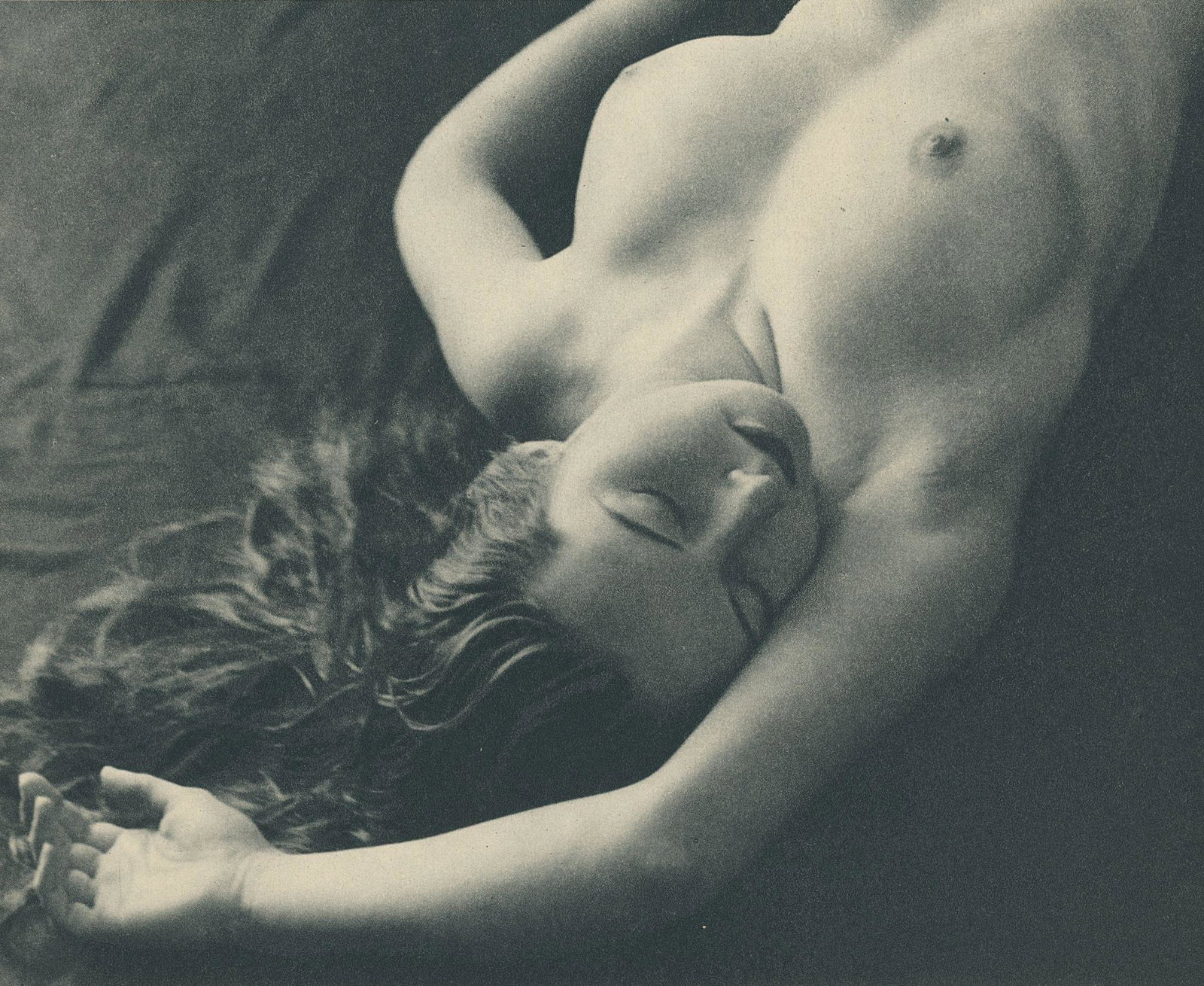 Nude by Tracy Webb. c1937: Nude by Tracy Webb. C1937. 6 x 7.5 in. Rev: Nude by Pincus Rice. 9.25 x 5.875 in.