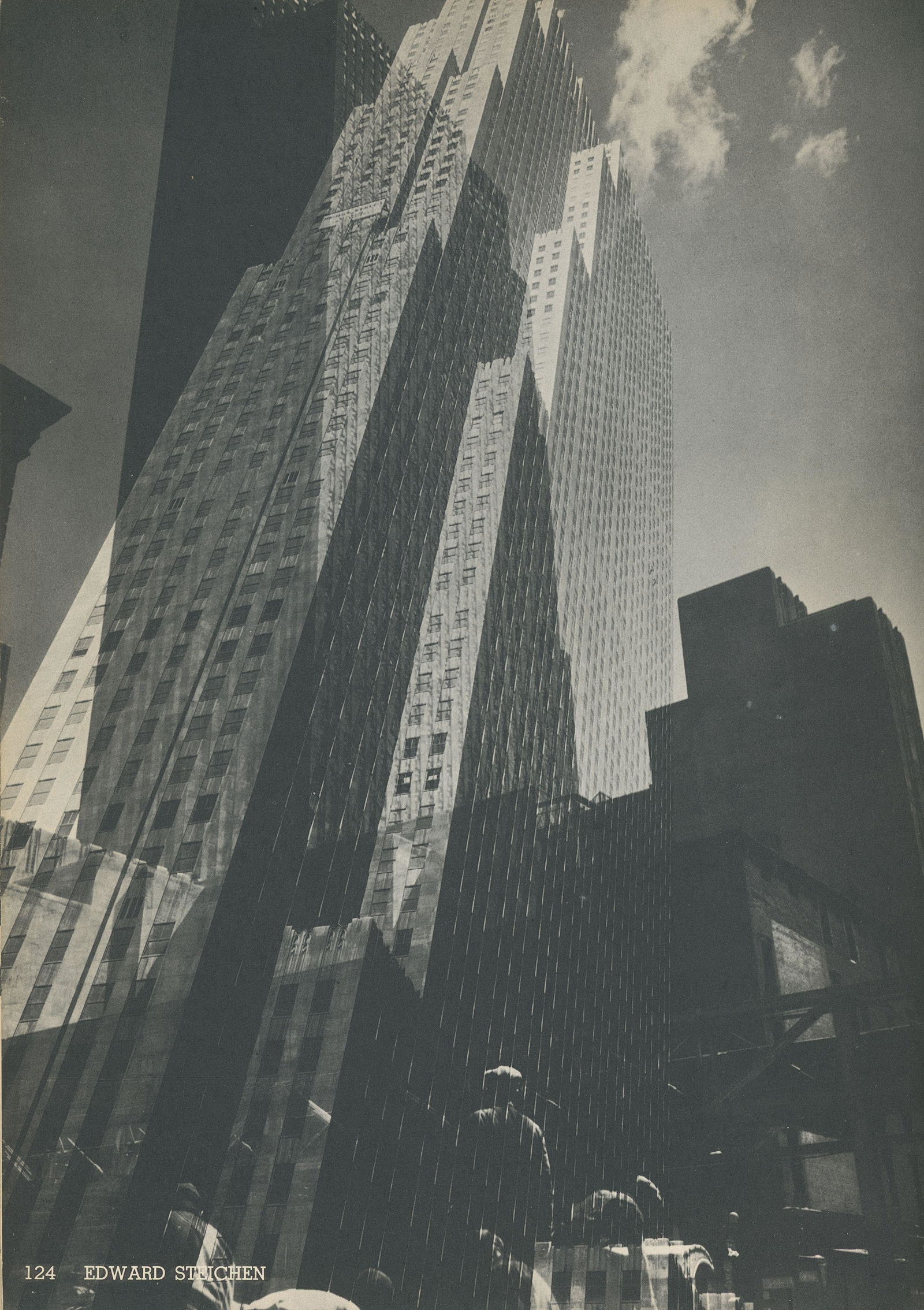 Untitled by Edward Steichen. c1937: Untitled by Edward Steichen. C1937. B & W. double depth deeptone offset. 11.5 x 8 in. Rev: Untitled by Ruth Bernhard. 7 x 8.25 in.