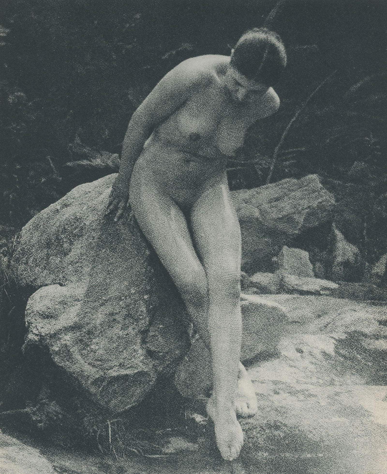 Nude by Richard Richards. c1937: Nude by Richard Richards. C1937. 9 x 7.5 in. Rev: Nude by Ralph Sommer. 8.625 x 6.875 in.