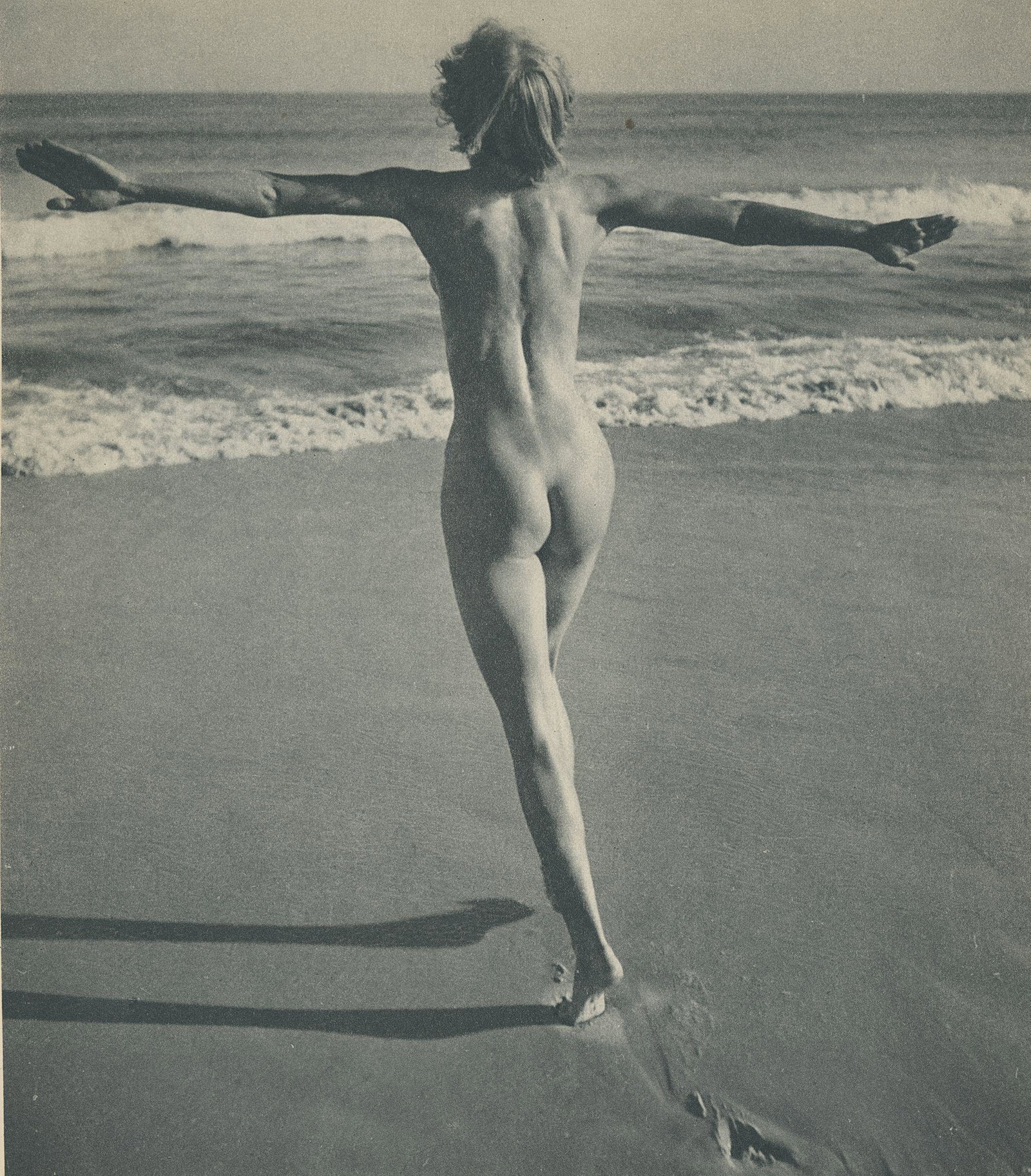 Nude by Herbert Matter. c1937: Nude by Herbert Matter. C1937. 8.125 x 7.125 in. Rev: Nude by H.S. Ulan. 7 x 7.25 in.