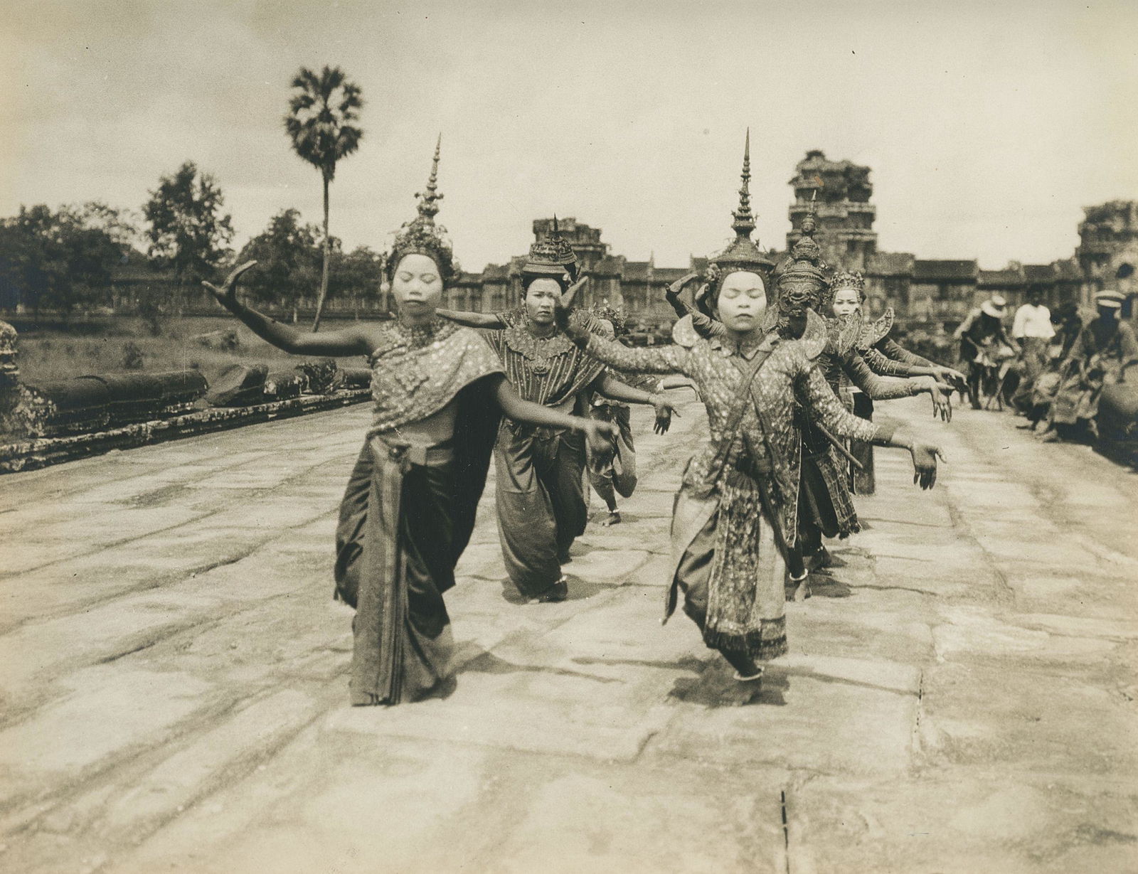 Temple Dancers at Angkor, Cambodia. C1925 (1 of 1)