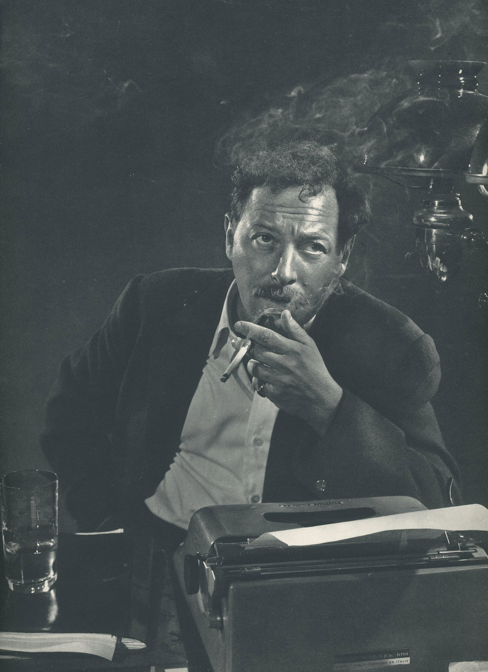Tennessee Williams: Tennessee Williams. Sheet-fed gravure from photograph by Yousuf Karsh. c1971. Karsh was an Armenian-Canadian photographer known for his portraits of notable individuals. He has been described as one o