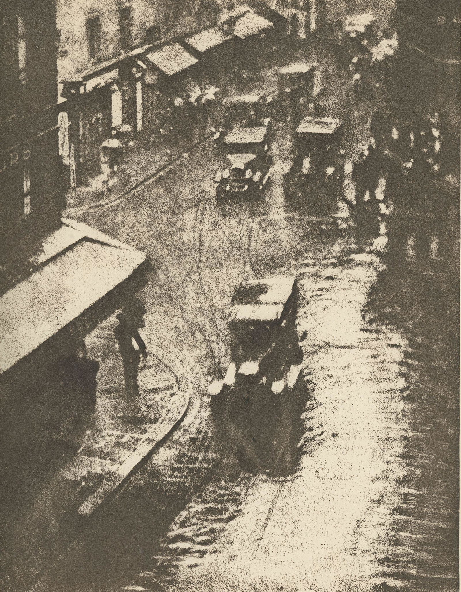 La Rue sous la Pluie by Andre Laurent: La Rue sous la Pluie by Andre Laurent. From XXIII Salon International d'Art Photographie de Paris. 1928. 9.25 x 7.25 in.