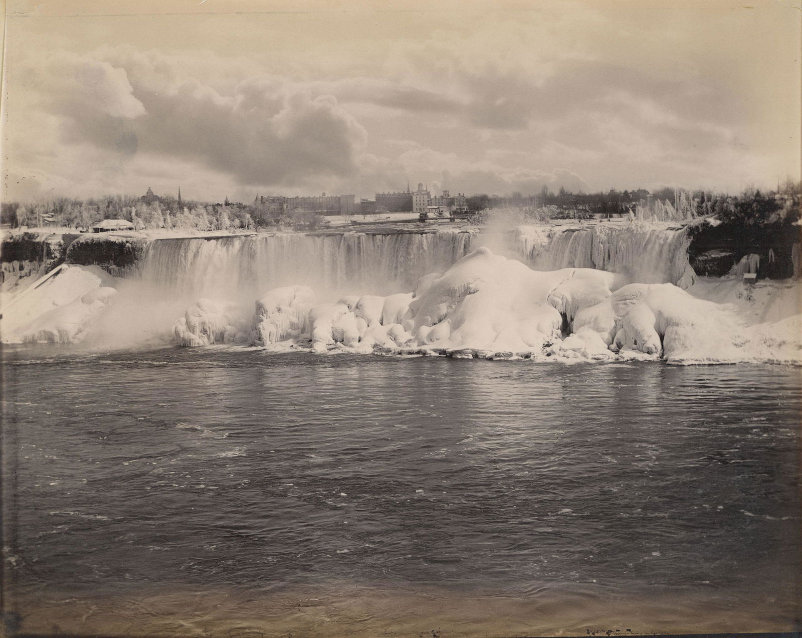 American Falls in Winter, Niagara, c1880 (1 of 1)