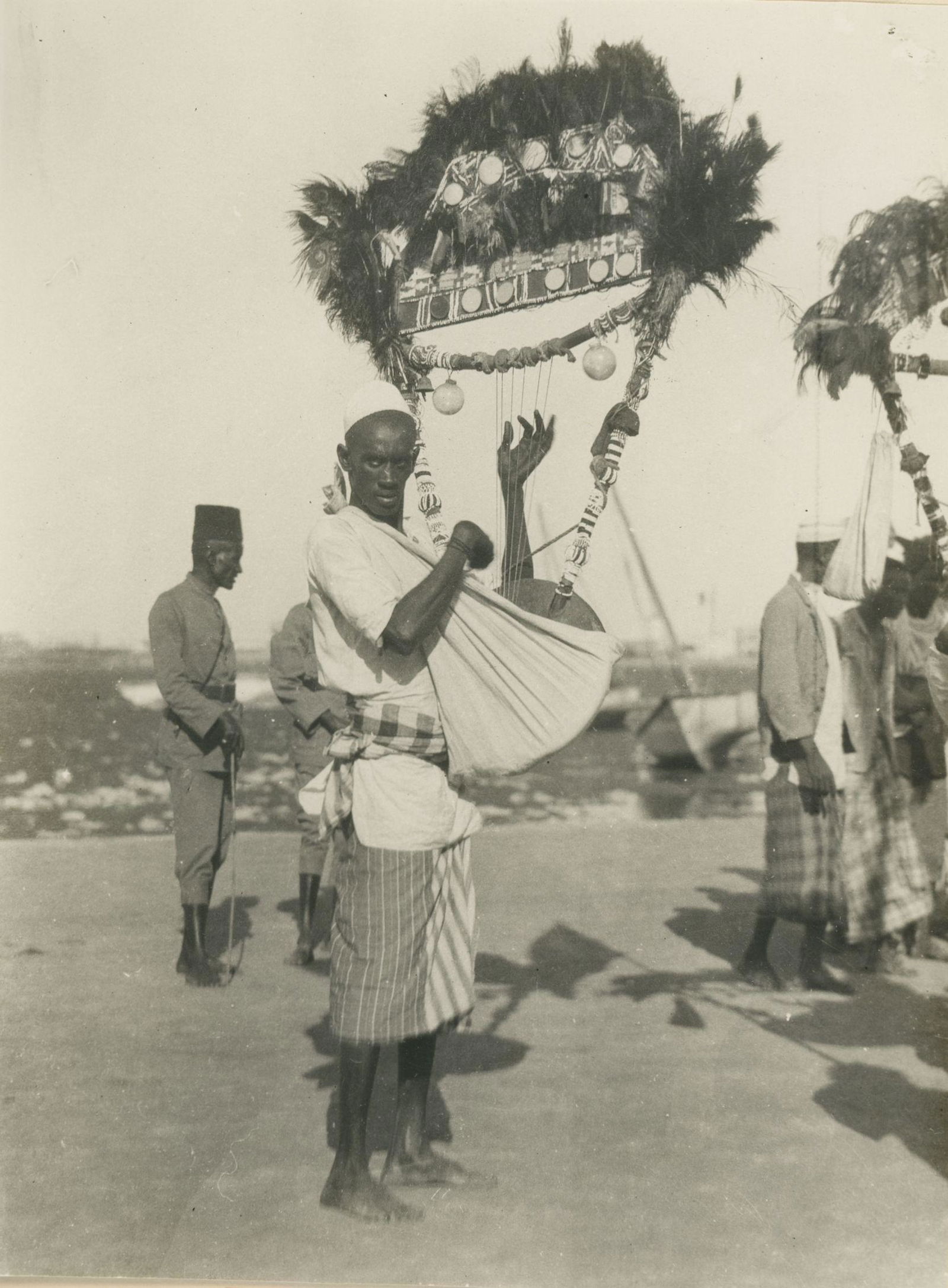 Somalia. Native Harpist. C1925 (1 of 1)