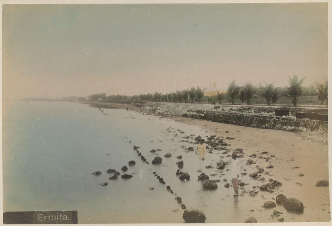 Ermita, Manila. Philippines + Old Monument. c1900 (1 of 2)