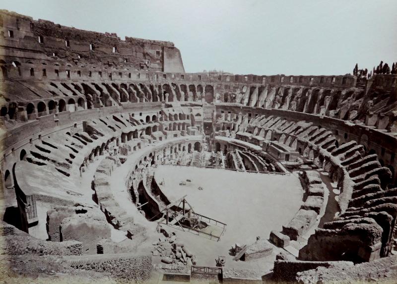 ITALY.  Interior of the Colosseum, Rome. C1880 (1 of 1)