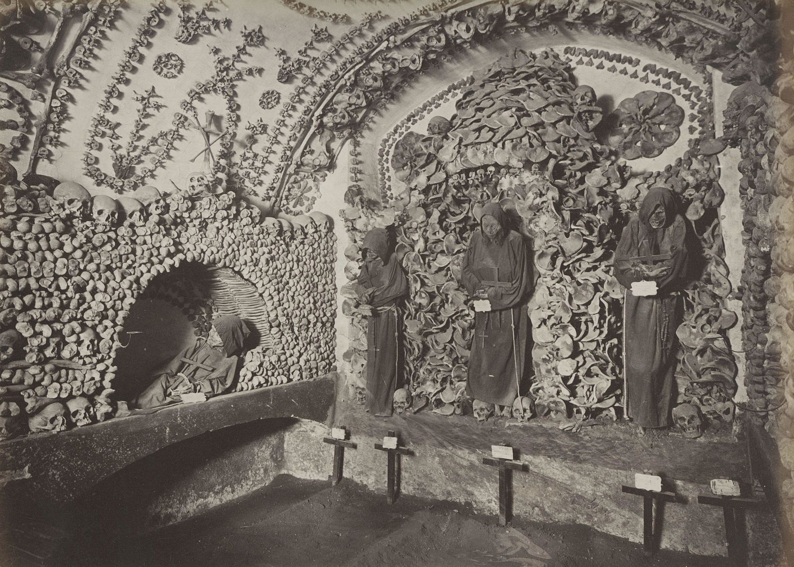 ITALY.  Remains of Cuppuccini Monks in the Church of (1 of 2)