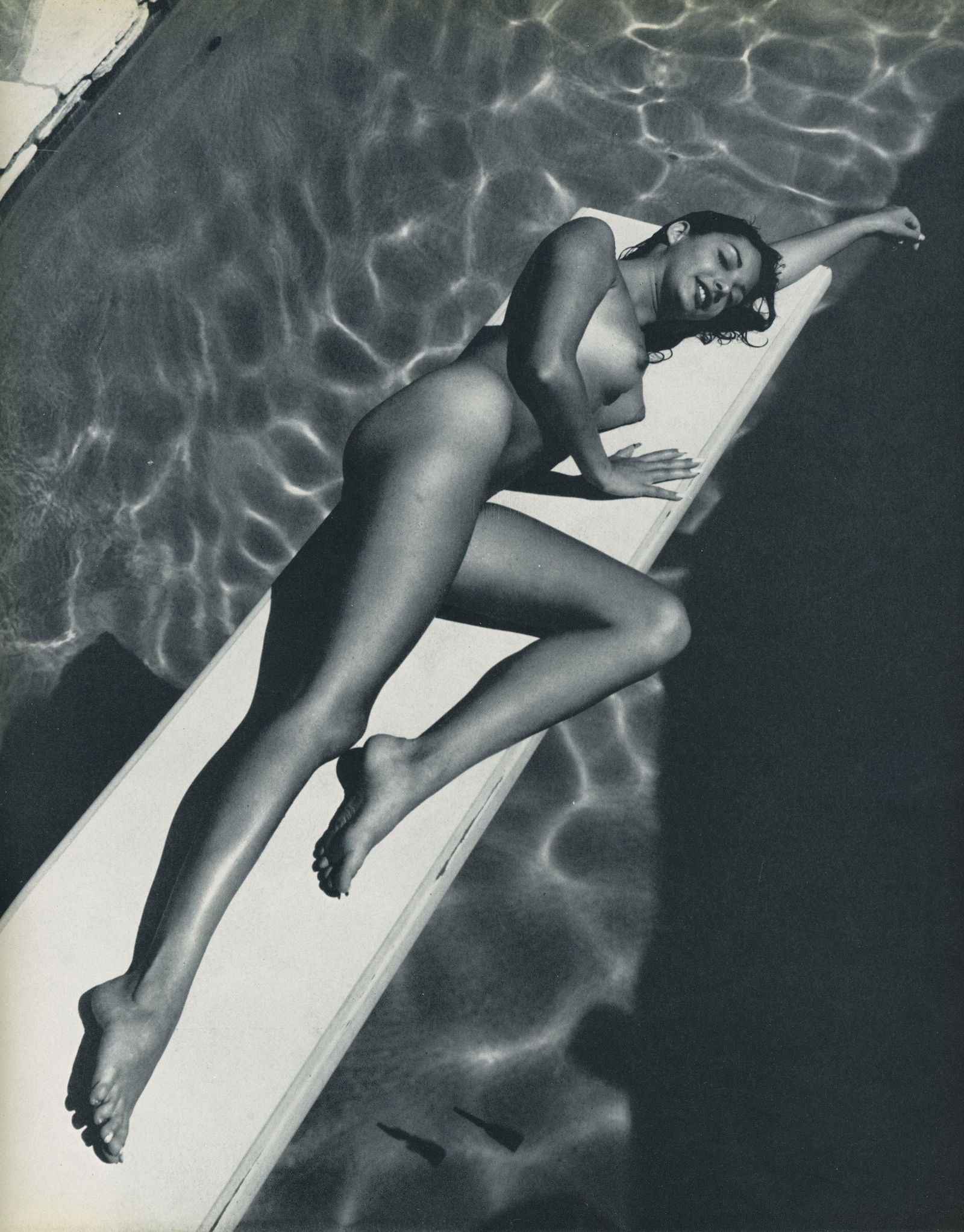Nude by Andre de Dienes. C1966: Nude by Andre de Dienes. C1966. 10.75 x 8.875 in. reverse: 10.75 x 8.875 in.