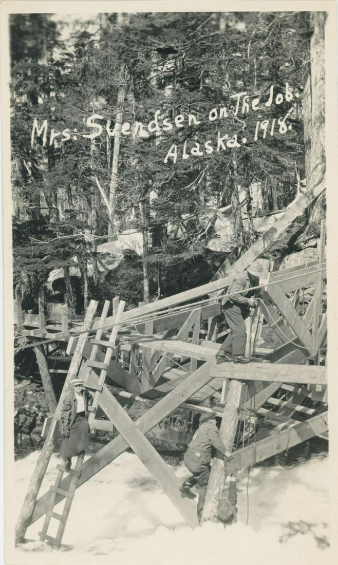 ALASKA. Svendsen Rigging and Construction Gang. C1918 (1 of 1)