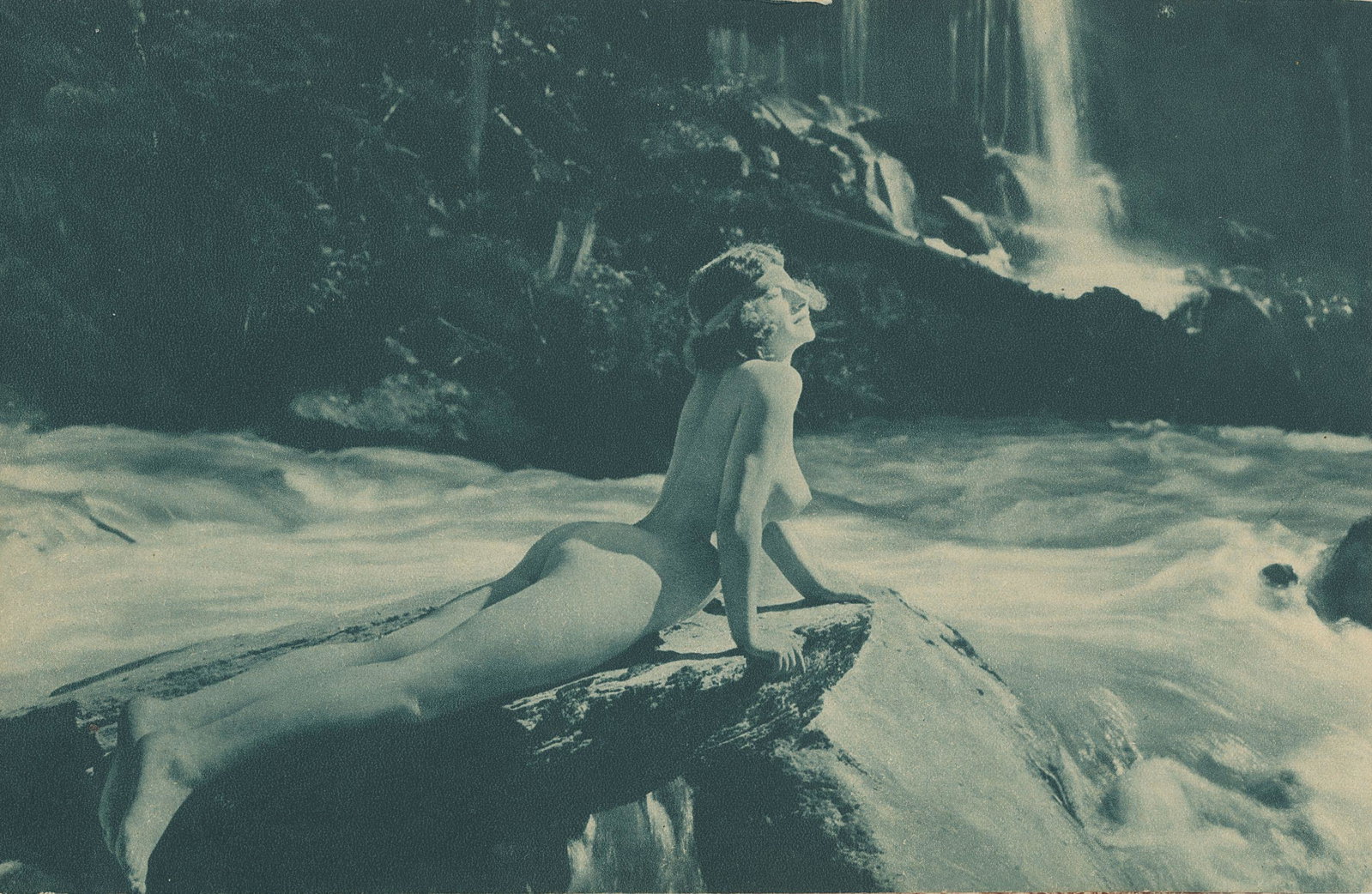 Nude by Marcel Meys. C1930: Nude by Marcel Meys. C1930. From his series Plein Air. 6 x 9.25 in. Rev: 6 x 9.25 in
