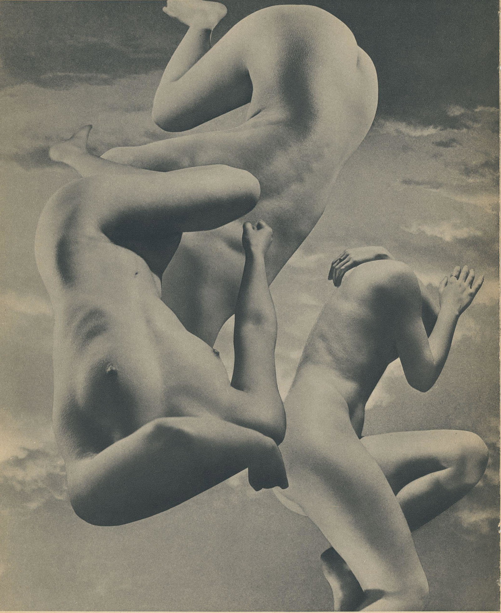 Nude by Pierre Boucher. C1937: Nude by Pierre Boucher. C1937. From the Collection of Marcel Natkin. 8.375 x 6.75 Rev: 8.5 x.6.5 in