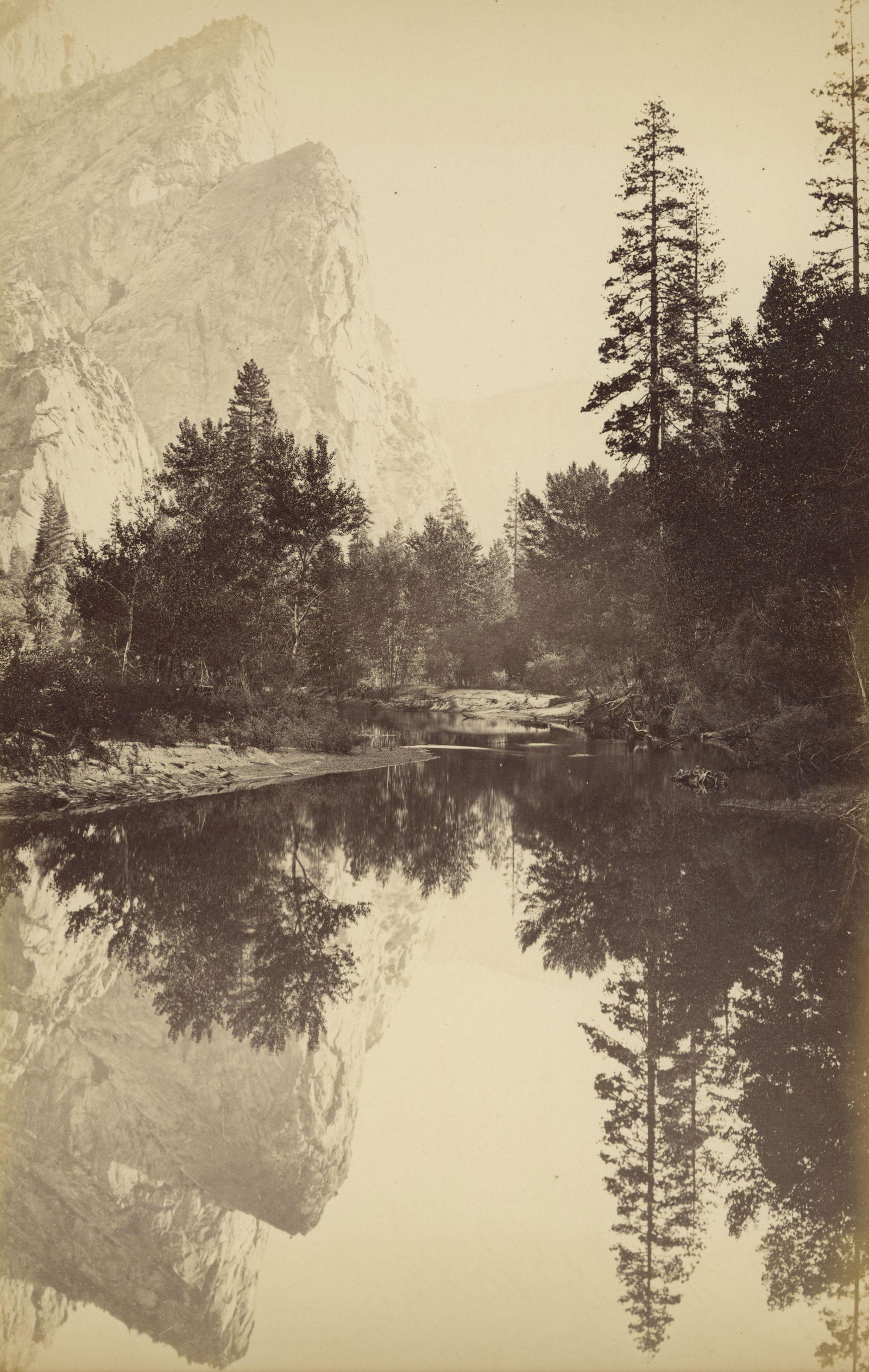 U.S.A.  Three Brothers Reflected, Yosemite, California, (1 of 1)