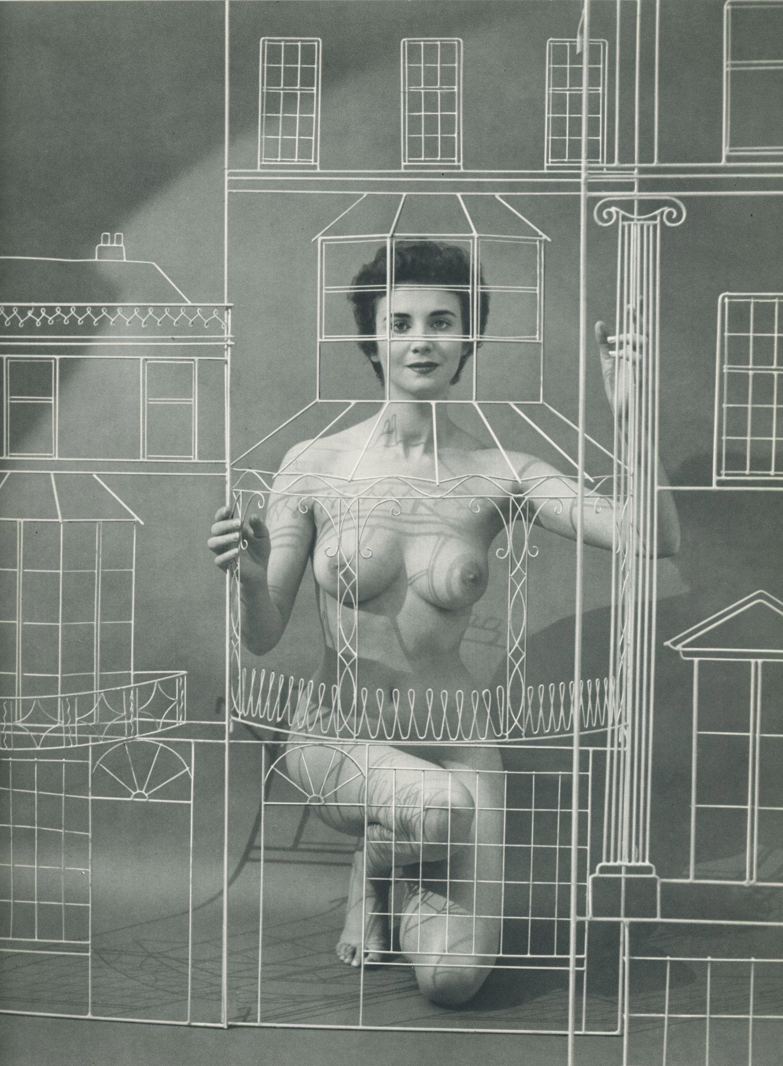 Nude by Zoltan Glass. C1950: Nude by Zoltan Glass. C1950. ZoltÃ¡n Glass was a Hungarian photographer who was one of the renown photographers of the 20th century. 11.5 x 9.75 in.Nude by Zoltan Glass. C1950. ZoltÃ¡n Glass was a