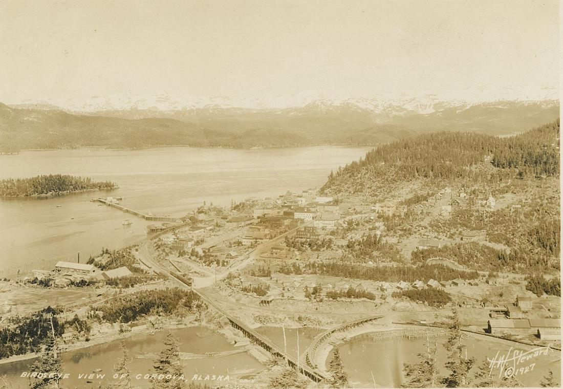 ALASKA. Birdseye View of Cordova, Alaska. C1927 (1 of 1)