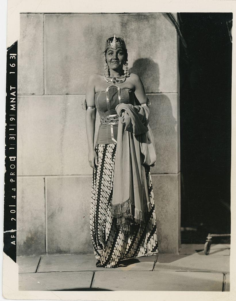 FILM FASHION. 5 photographs of Costumes. C1943: 5 photographs of Costumes. C1943. Possibly Abbott and Costello Lost in a Haarem. 4.625 x 3.625 in each or reverse. Very good contrast and tonality.