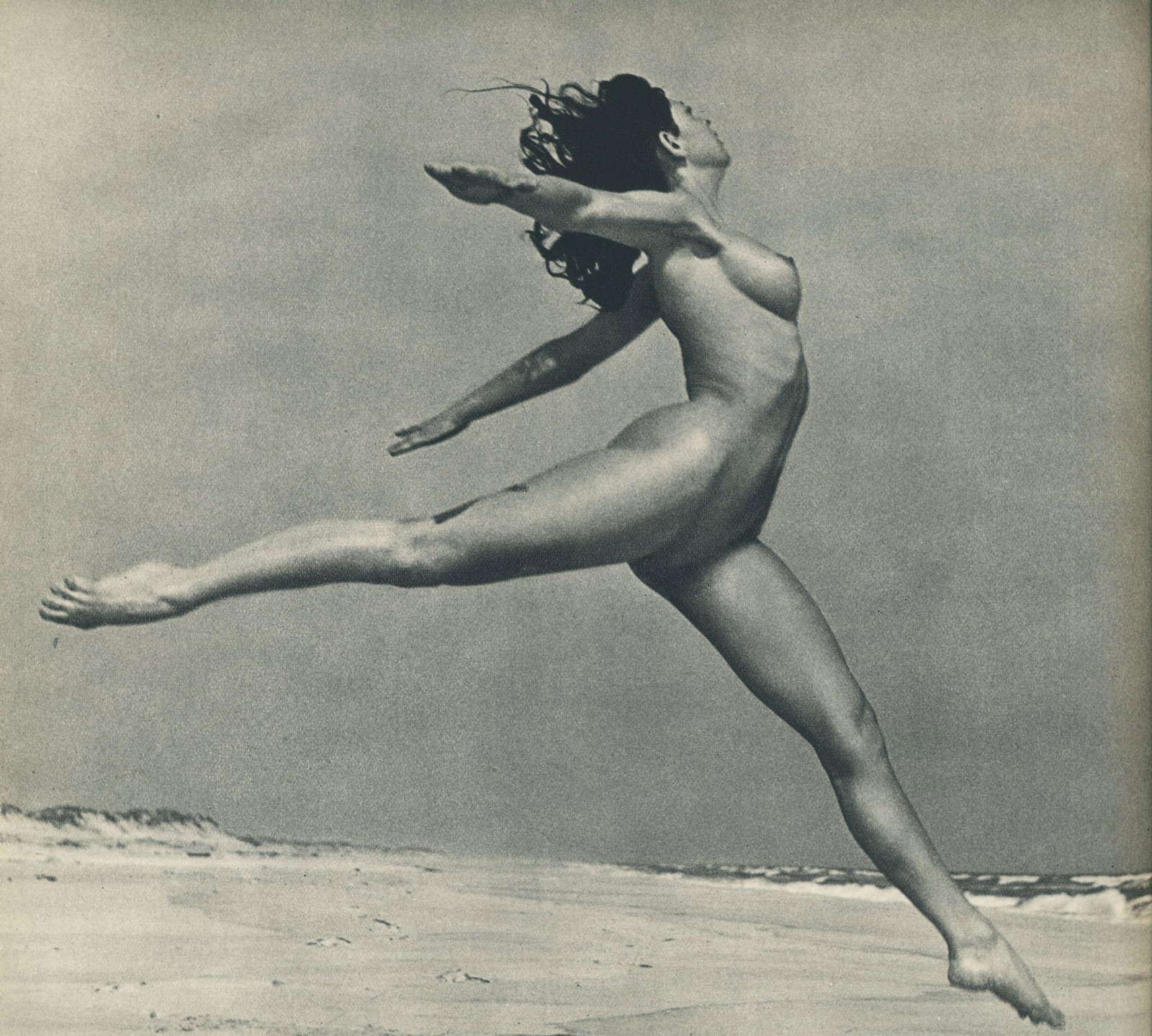 Nude by Andre de Dienes. C1949: Nude by Andre de Dienes. C1949. 11.75 x 8.75 in. Rev: 8.5 x 8.5 in