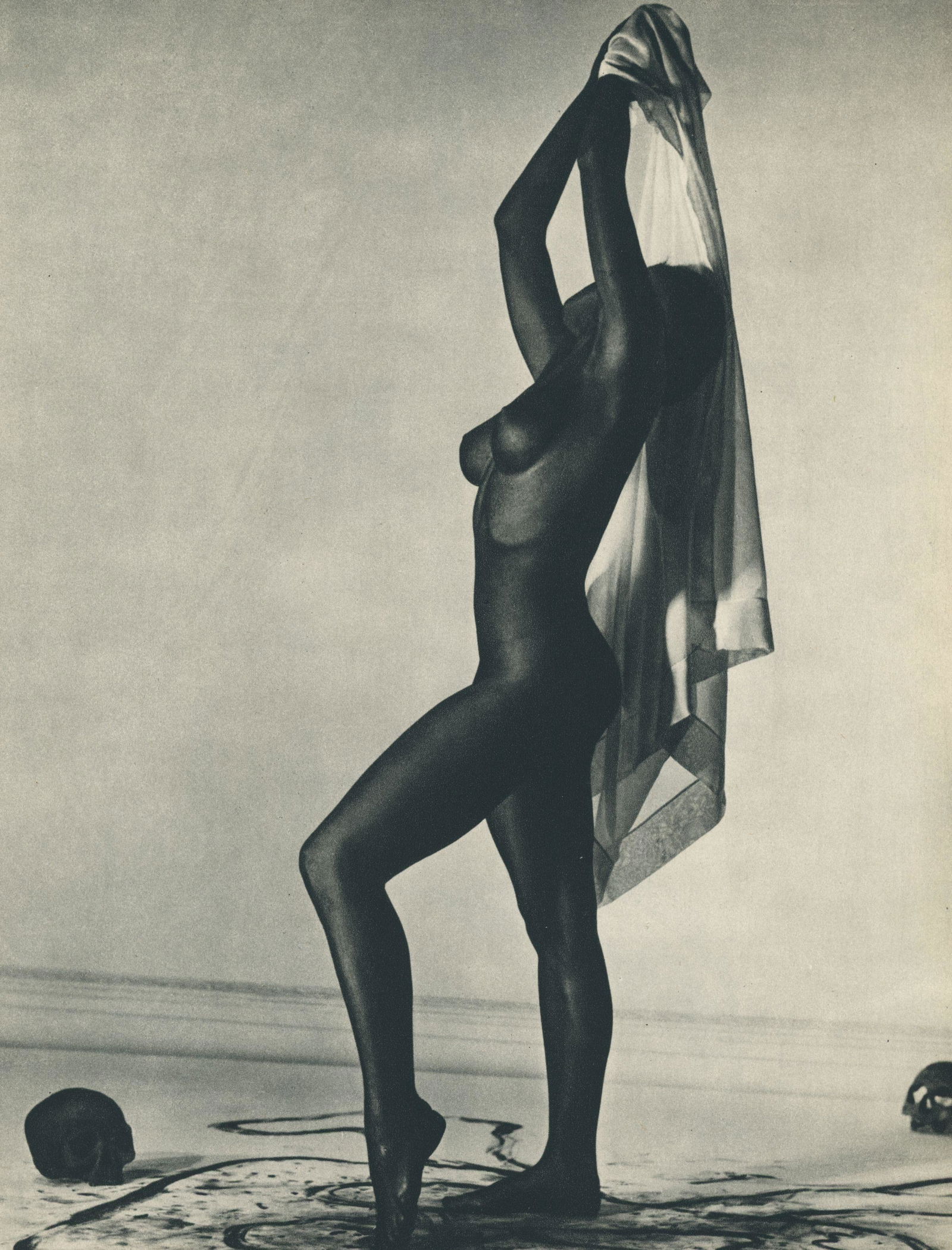 Nude by Andre de Dienes. C1949: Nude by Andre de Dienes. C1949. 10.75 x 8.5 in. Rev: 11.75 x 8.5 in