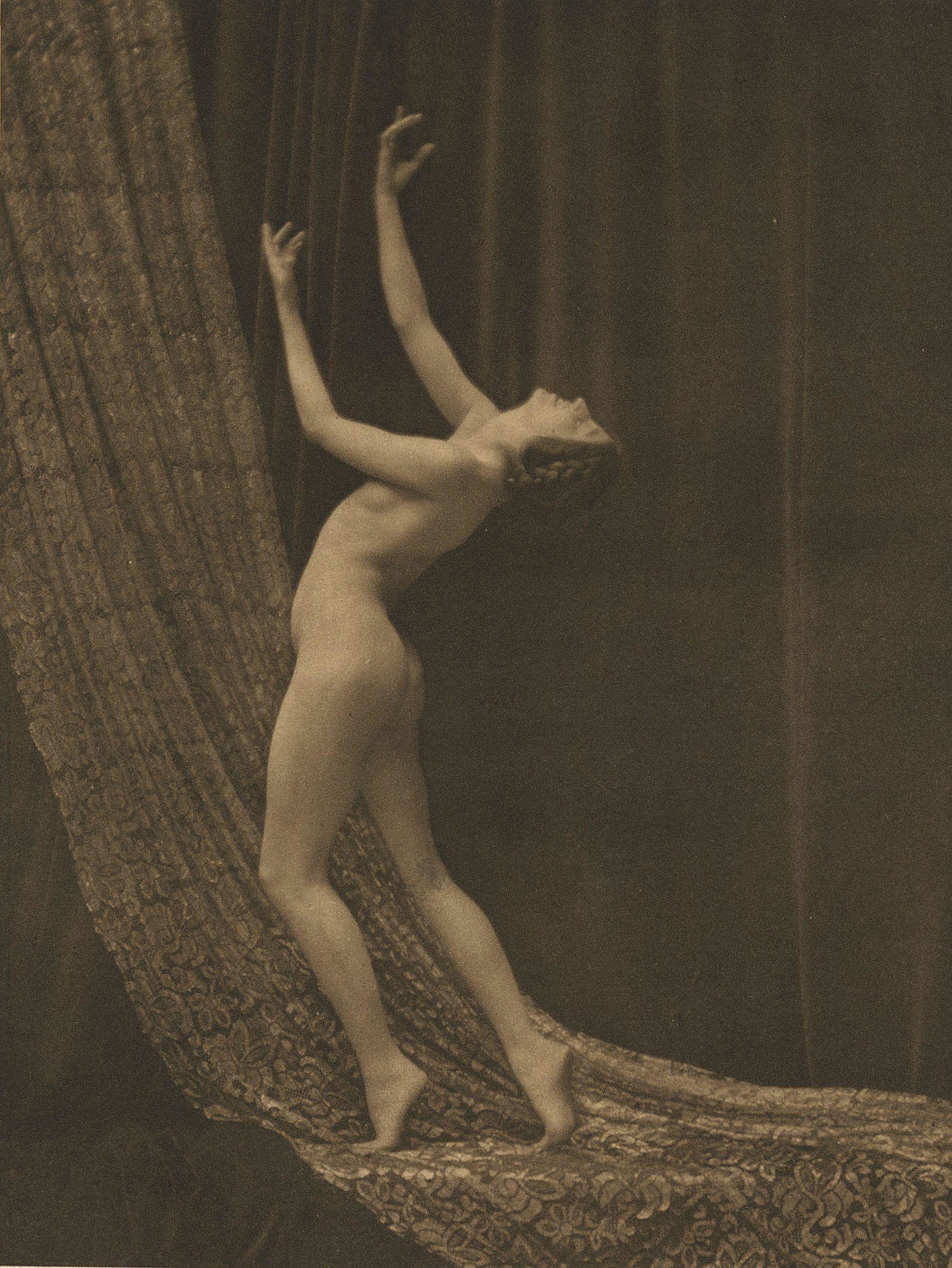 Nude by Stanislaus Walery. C1920: Stanislaus Walery, a Parisian photographer produced a wonderful group of art studies as a folio of 100 nudes called NUS under the pseudonym Laryew in 1920. His models were girls from the Follies Berge