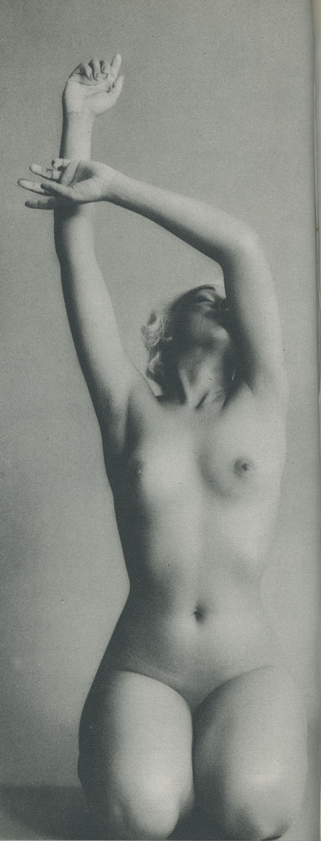 Nude by Charles Stewart. C1961: Nude by Charles Stewart. C1961. 9.5 x 3.75 in. Rev: 6.75 x 5.25 in.