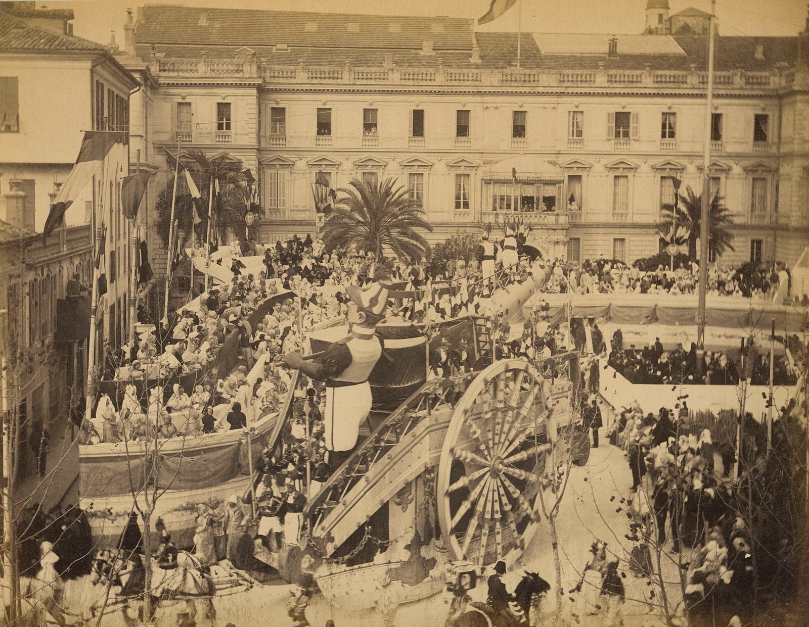 MARDI GRAS. Mardi Gras Carnival, Nice, France.c1880 (1 of 1)
