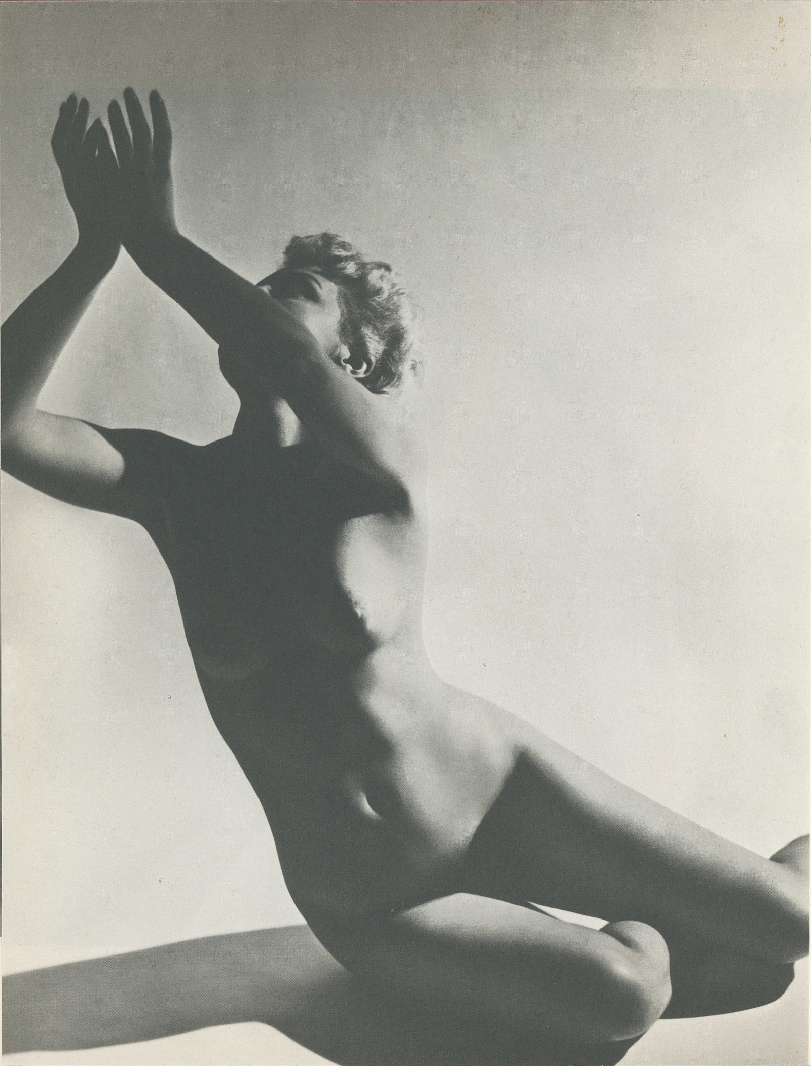 Nude by Lucien Lorelle. C1962: Nude by Lucien Lorelle. C1962. 9.5 x 7.25 in. Rev: 7.75 x 7.5 in.