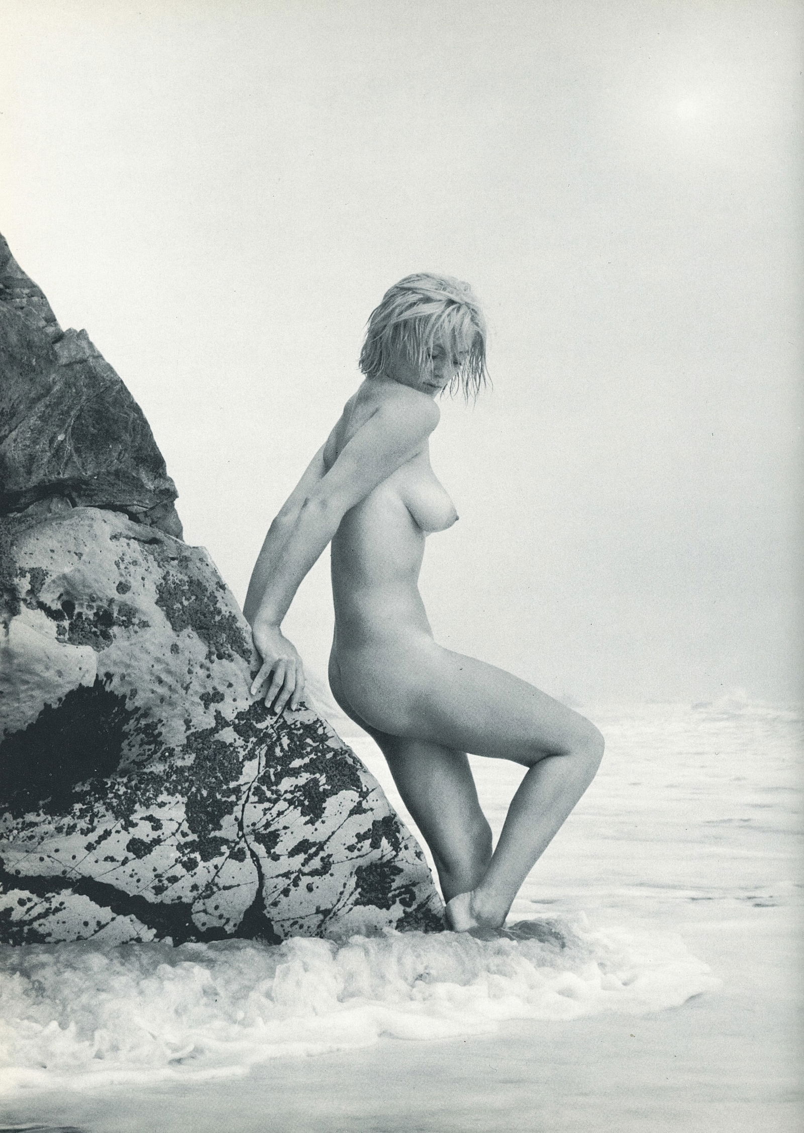 Nude by Andre de Dienes. C1966: Nude by Andre de Dienes. C1966. American-Hungarian photographer famous for nude photography and photographs of a young Marilyn Monroe. 11.75 x 8.5 in. Rev: 11.75 x 8.5 in.