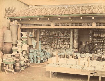 Porcelain and Ceramics Shop. c1885.