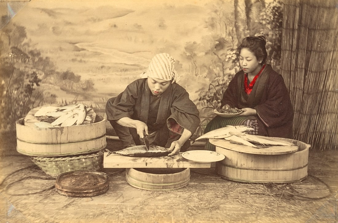 Preparing Fish, c1880 (1 of 1)