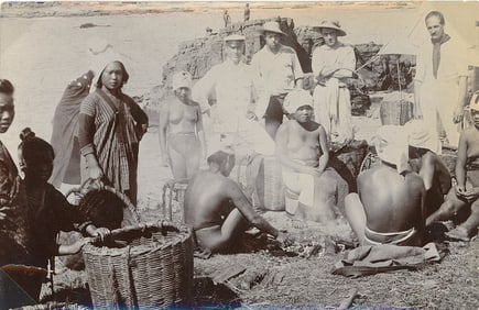 Pearl Divers in Japan. C1895