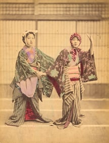 Geisha Dancers. C1880