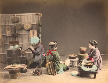 A Japanese Kitchen. c1885