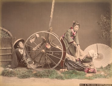 Overturned Ricksha. c1880