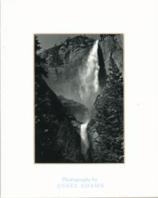 ANSEL ADAMS. Yosemite Falls. California.