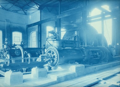 CYANOTYPE. Industrial - Blidworth Colliery. C1924