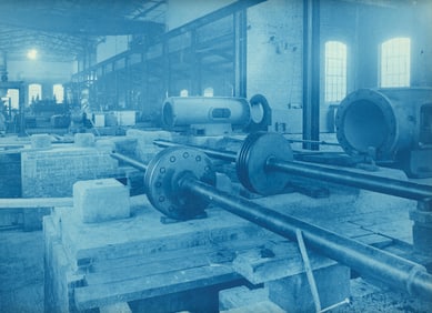 CYANOTYPE. Industrial - Blidworth Colliery. C1924