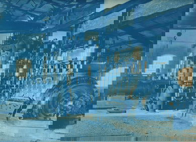 CYANOTYPE. Industrial - Blidworth Colliery. C1924