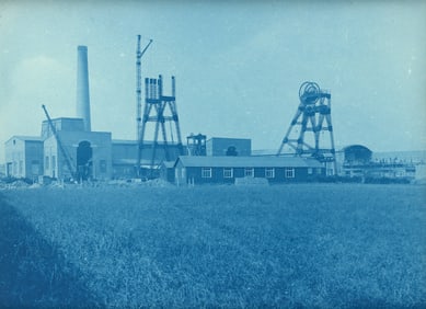 CYANOTYPE. Industrial - Blidworth Colliery. C1924