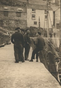FISHING. Fishermen in an English Village. C1925